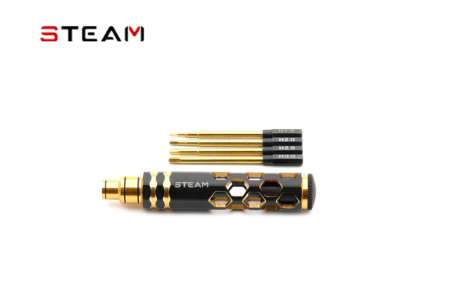 Steam 4 in 1 Gold Titanium Plated Screwdriver Set HZ040