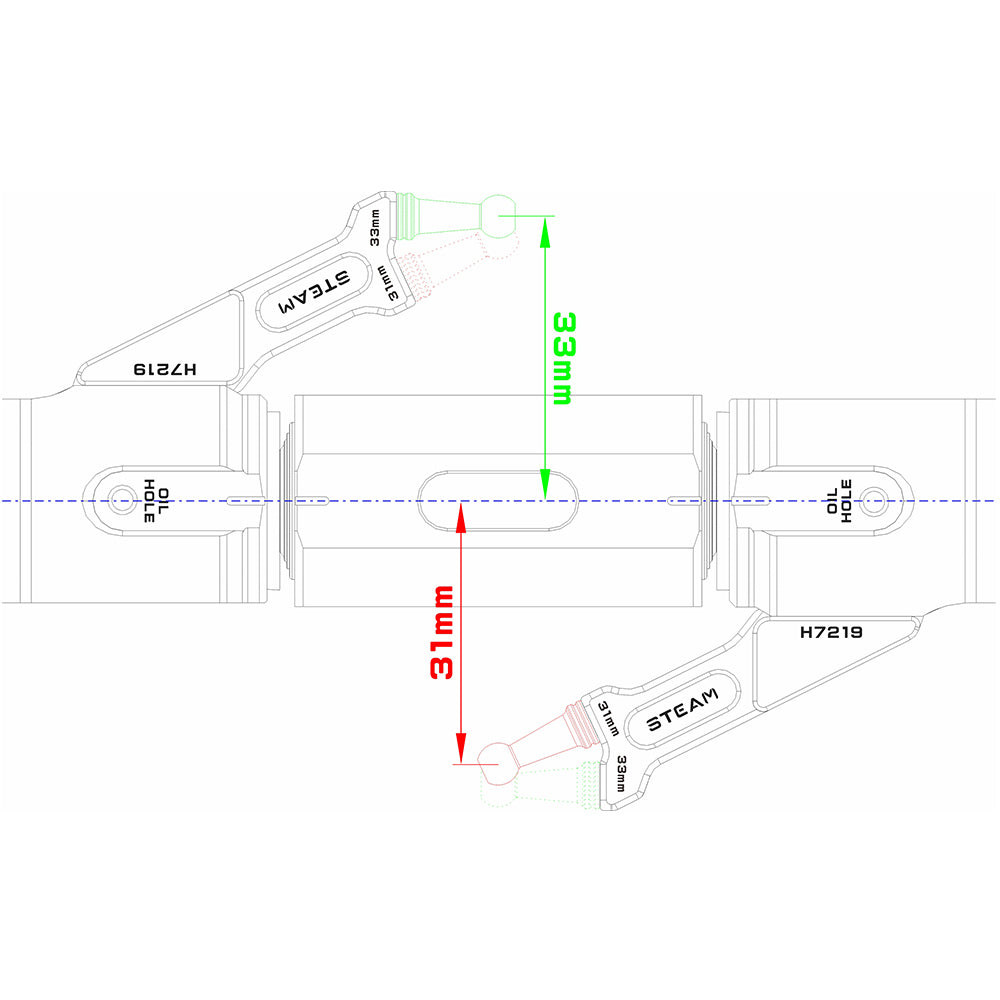 700 New Main Rotor Holder Set H7221A