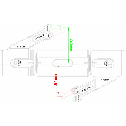 700 New Main Rotor Holder Set H7221A