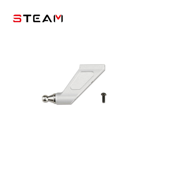 Steam 550 main rotor large paddle clamp arm/matte silver